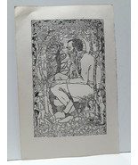 vecchia stampa incisiva 1918 Illustrazioni H. Vogeler Oscar wilde, Il... - $61.36 CAD