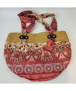 Boho Butterfly Bag Purse. Fluffy pink yellow w/ zipper Spring - $12.86