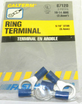 Calterm 67120 5/16&quot; (8.4mm) Stud, Ring Terminal PKG Of 5 Pcs - £11.72 GBP