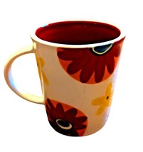 Starbucks Hand-Painted 16 Oz Ceramic Coffee Mug Colorful Flower Design R... - $176.63 MXN