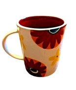 Starbucks Hand-Painted 16 Oz Ceramic Coffee Mug Colorful Flower Design R... - $176.63 MXN