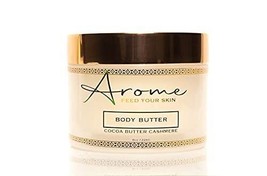 Arome Body Butter 8oz Cocoa Butter Cashmere Anti Aging Treat Dry Skin Improves E - £42.84 GBP