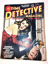 Dime Detective Pulp Magazine January 1947 Good Condition - $24.99