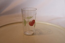 Vintage Tomato Juice Glass, With Tomato on Vine Design, 3.75&quot; Tall - £11.72 GBP