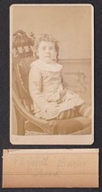 Martha Elizabeth &quot;Liz&quot; Burns Sheard CDV Photo of Little Girl - Racine, Wisconsin - £15.47 GBP