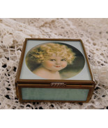 Vintage 1990s handcrafted Balliol Glass and Brass Trinket or Ring Box “C... - $20.48 CAD