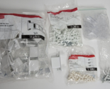 Lot of Rubbermaid Wall End Brackets (22) 3D32 Back Clips 3D33 End Caps a... - $21.99