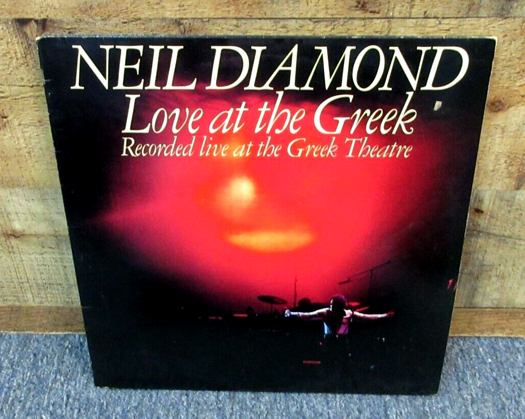 1977 Vintage Vinyl Record NEIL DIAMOND Love At The Greek LIVE Double Album - $14.99
