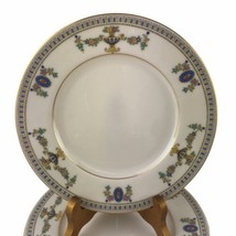 Vintage Lenox The Colonial Dinner Plates Porcelain Gold Raised Enamel 10-1/2&quot; - £18.68 GBP