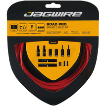 Jagwire Pro Brake Cable Kit Road SRAM/ Reinforced Housing, Red - £41.66 GBP