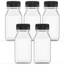 5 Pcs 5 Oz Plastic Juice Bottle Reusable Transparent Bulk Beverage Conta... - $12.99