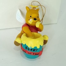 Grolier Disney Angel WINNIE THE POOH Hunny Pot Christmas Magic Ornament w/ Box - £19.45 GBP