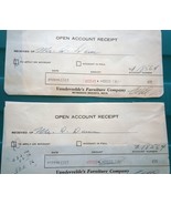 Vintage Vandervelde’s Furniture Company Receipts Muskegon MI 1955 - $4.06 CAD