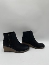 Dr. Scholl&#39;s Chloe Wedge Bootie Black Size 7W - £33.51 GBP