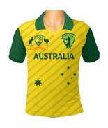 Australia Cricket T Shirt Jersey Unisex Adults Mens Sports Top For ODI T... - $19.84