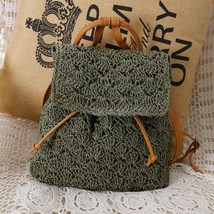 Summer Creative Weave Straw Bag Handmade Rattan Female Backpa Bolsa Wicker  for  - £80.49 GBP