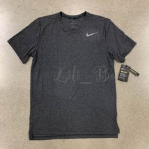 NWT Nike Breathe CN9811-032 Men Dri-FIT Training Top Tee Shirt Dark Grey... - £21.49 GBP