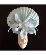Vintage 70s Real Scallop Clam Seashell Plug in Night Light Beach Decor -... - $28.37 CAD