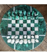 Original Malachite Stone Chess Board  - £372.55 GBP