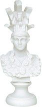 Ancient Greek Roman Goddess Athena Minerva / Alabaster bust head statue 17cm - £21.95 GBP