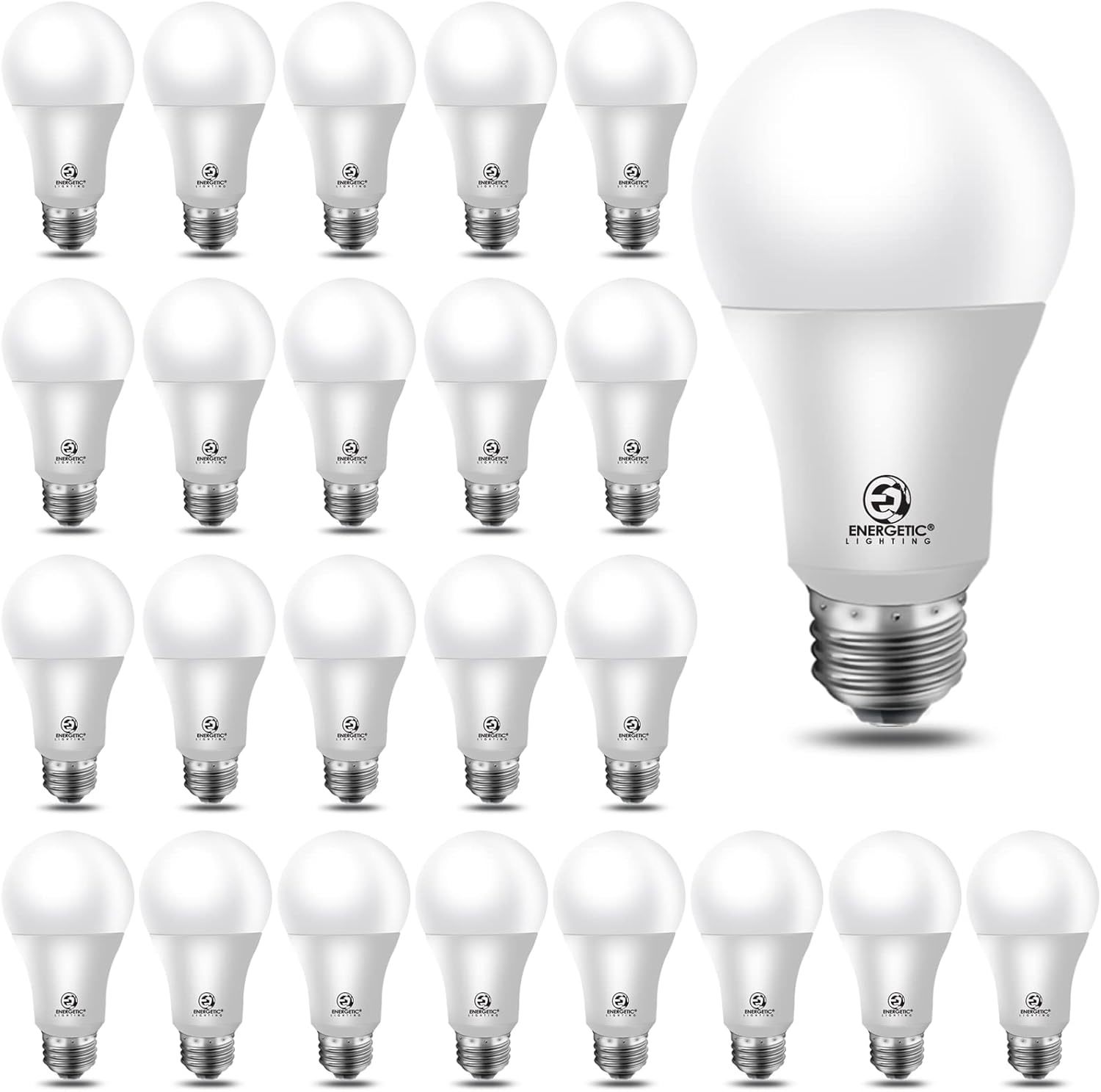 Energetic 24-Pack A19 Led Light Bulb, 60 Watt Equivalent, Daylight, Ul L... - $34.92
