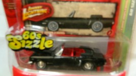 JOHNNY LIGHTNING 60&#39;S SIZZLE SERIES &#39;65 FORD MUSTANG GLOSS BLACK FREE US... - $14.01