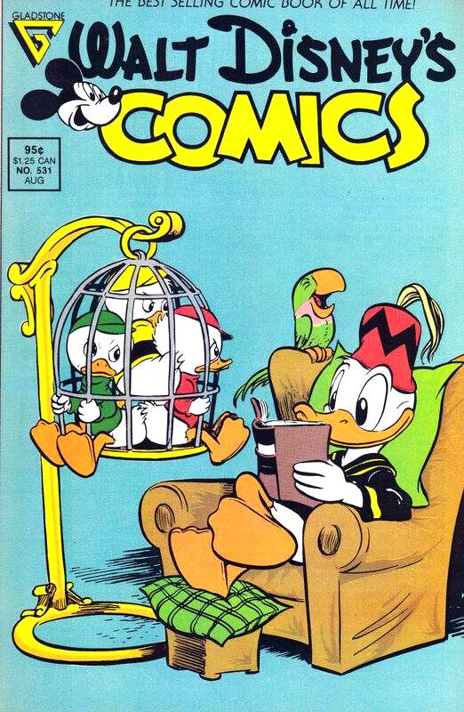 Walt Disney's Comics Aug. 1988 #531 Donald Duck 4 Stories Gladstone Publishing - £7.00 GBP
