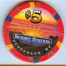 Sunset Station Henderson, NV $5 Casino Chip - £7.77 GBP