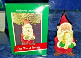 Hallmark Keepsake 1989 Old World Gnome Santa Pipe Christmas Ornament Vintage - £18.47 GBP