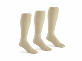 3 Pair Jefferies Socks Mens Sheer Nylon Thick-n-Thin Tall Mid Calf Dress... - $11.99