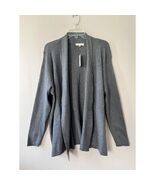 Retrology Sz 1X Black Stretch Open Cardigan Sweater Long Sleeves - $34.00