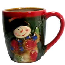 burton + BURTON Glazed Stoneware Christmas Snowman Coffee/Hot  Chocolate Mug - £7.35 GBP