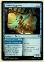 Animating Faerie/Bring to Life - Throne Of Eldraine - 2019 -Magic the Gathering - £1.43 GBP