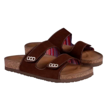 Skechers Luxe Foam Two Strap Brown Sandal Comfort Footbed Relaxed NEW Size 9 - £19.38 GBP