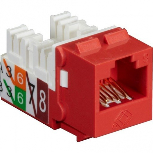 Black Box FMT637-R3 CAT6 KEYSTONE JACK - UNSHIELDED, 110 PUNCHDOWN TYPE,... - $31.72