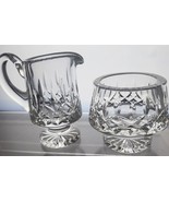 Signed Waterford Lismore crystal sugar and creamer - £38.41 GBP