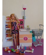 Barbie Supermarket Grocery Store Set with Blonde Hair  - $33.95 CAD