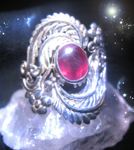 HAUNTED ANTIQUE RING GODDESS OF EXTRAORDINARY MAGICK OFFERS OOAK 7 SCHOLARS  image 2