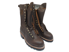 Halls Matterhorn 357WN 10&quot; WP Steel Toe Lineman Patch Boots *Made In USA* 11.5EE - £224.57 GBP