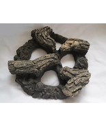 NEW Portable Fireplace Log Set Wood Ceramic Firepit Campfire Patio Propa... - €32,13 EUR