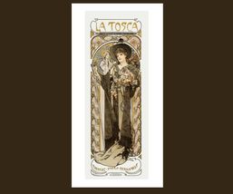 Sarah Bernhardt La Tosca Art Poster Print 11 x 22 in  - £17.72 GBP