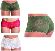 Besame Women Sexy Lingerie Cheeky Lace Hipster Panties Underwear Pack of 3 - £19.97 GBP+