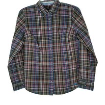 Talbots Womens Shirt Size 8P Button Up Long Sleeve Collared Plaid - £10.15 GBP