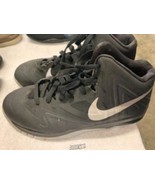 Black Metallic Silver Nike Youth KIDS HIGH TOP ATHLETIC BASKETBALL Shoe ... - $51.95 CAD