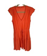 Beyond Yoga Featherweight Mini Dress Ruffle Cinch Waist Coral Pink Sz. S - €24,40 EUR
