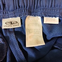 Athletic Works Elastic Waist Men's Blue Drawstring Jogger Pants Size 36 image 4
