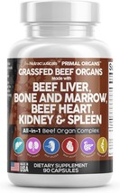 Grass Fed Beef Liver Capsules 3000mg - Premium Quality Beef Organs Supplement - £27.07 GBP