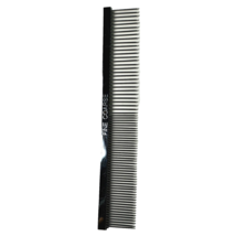 Vintage Fine Coarse Chrome Metal Comb Heavy Solid Hair Styling Quality Décor 7.5 - £23.88 GBP