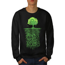 Wellcoda Earth Tree Roots Nature Mens Sweatshirt,  Casual Pullover Jumper - £24.26 GBP+