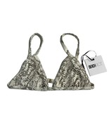 Beach Riot Bikini Top Womens M Gray Venom Snakeskin Triangle Swim Beach ... - €29,65 EUR